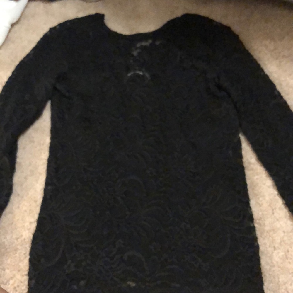 Abercrombie and Fitch Black lace top